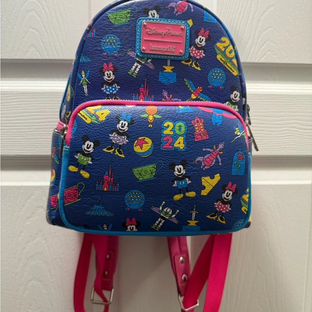 Disney Mickey and Friends 2024 Loungefly Mini Backpack